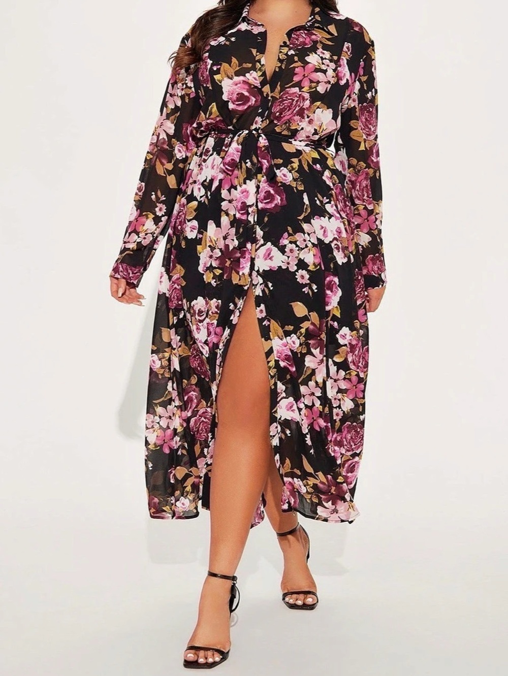 Fashion Nova Amandla Floral Midi Dress